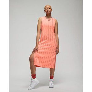 Jordan Heritage Women's Dress Long Skirt Loose Fit Crimson Orange DO5011-693